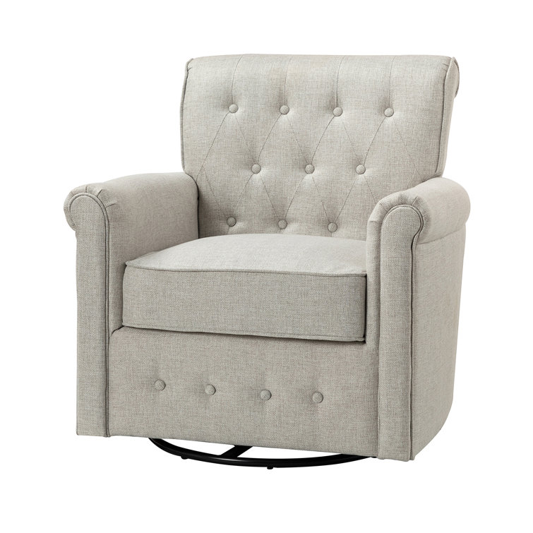 Adlie Upholstered Swivel Armchair